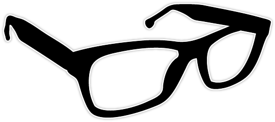 The Problem - Png Hipster Glasses (549x245)