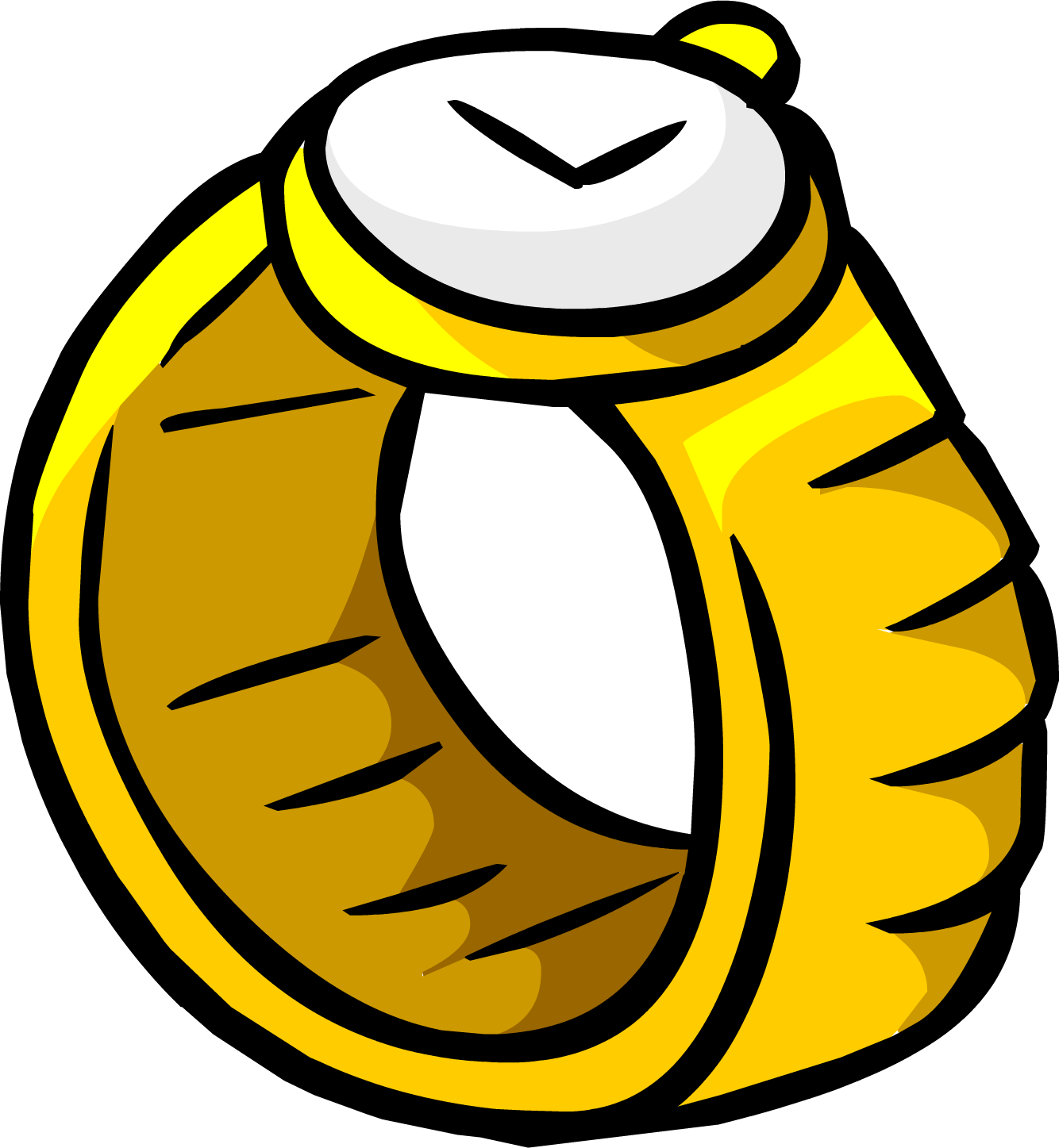 Gold Wristwatch - Club Penguin Gold Watch (1334x1447)