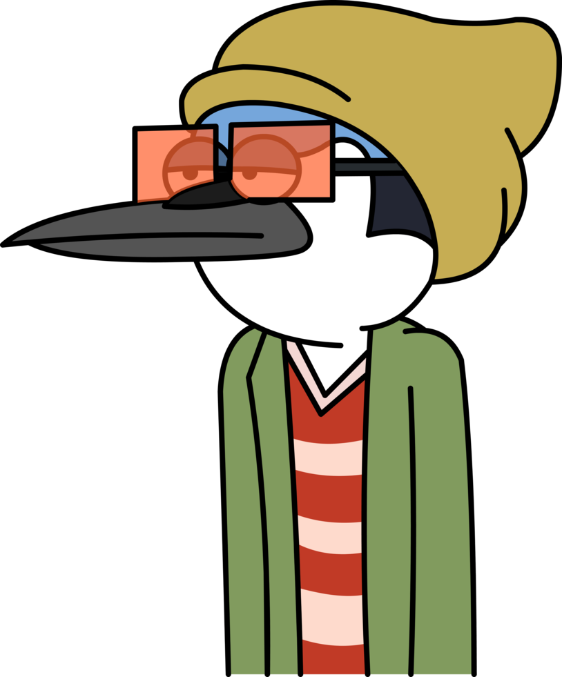 Hipster Mordecai By Halomademeapc - Regular Show Mordecai Hipster (814x981)