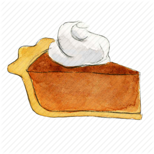 Thanksgiving Give Thanks Icon, Png Clipart Image - Pumpkin Pie (512x512)