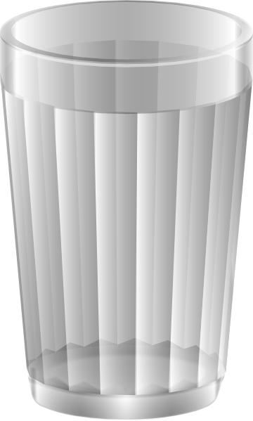 Glass Cup Clip Art At Clker - Glass Cup Clipart Png (360x599)