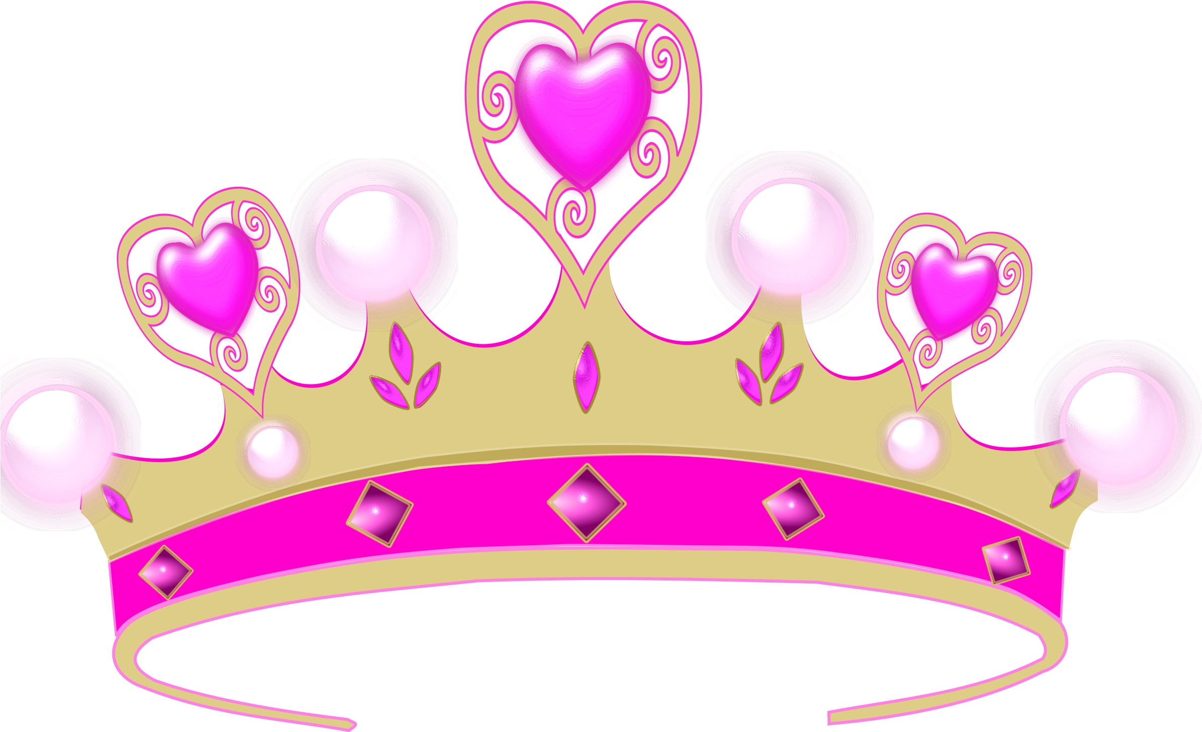 Pink Crown Clip Art Clipart Princess Crown Vckofk Clipart - Princess Crown Png (2400x1453)
