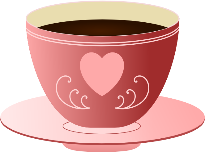 A Pink Cup Of Tea By Anxiousnut - Pink Tea Cup Png (700x500)
