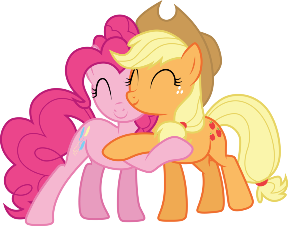 Oh Wait - - Applejack And Pinkie Pie (1008x792)