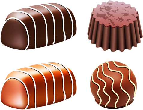 Chocolate Candy Clipart - Chocolate Candy Png (500x366)