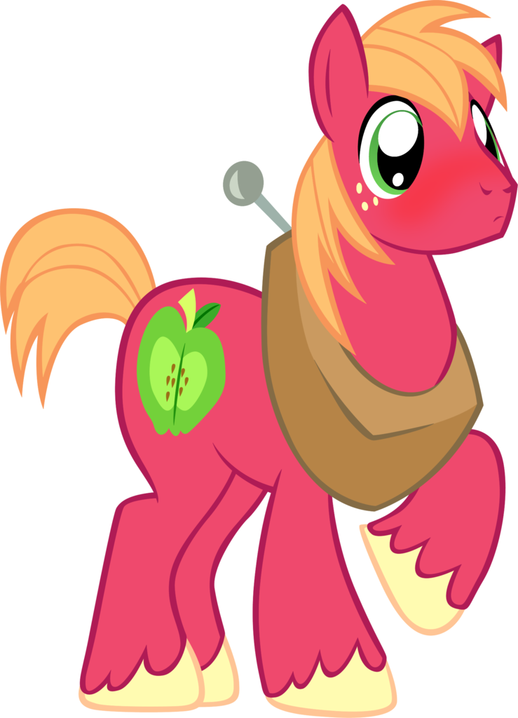 Badumsquish, Big Macintosh, Blushing, Derpibooru Exclusive, - Cartoon (739x1024)