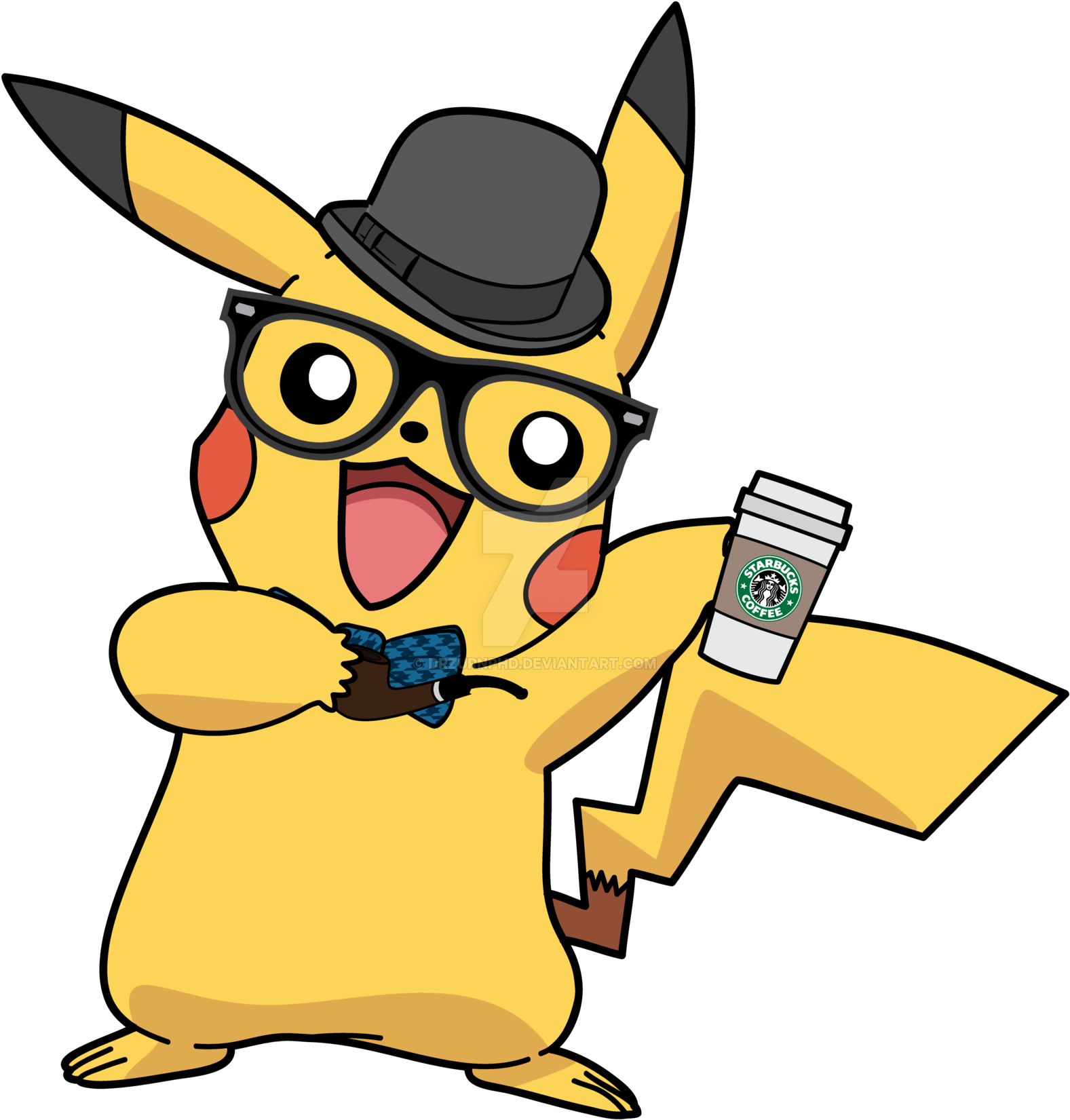 Hipster/self Portrait Pikachu - Pikachu With Birthday Hat (1600x1683)