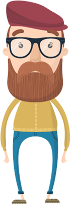 Hipster Guy Hipster Guy - Animation Character Png Gif (440x464)