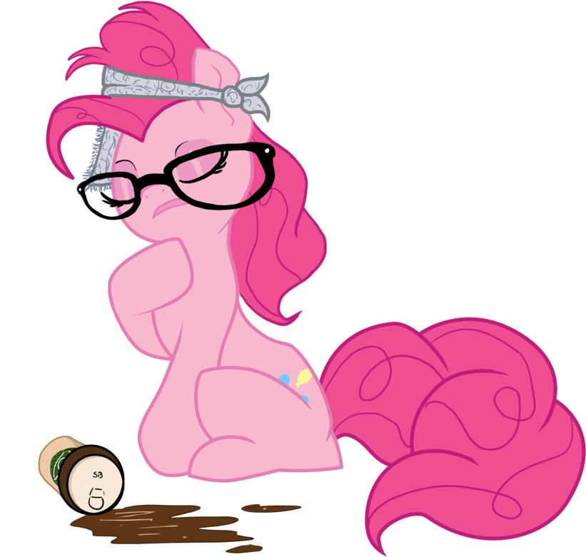 Hipster Pinkie Pie By Zackira Hipster Pinkie Pie By - Pinkie Pie With Glasses (900x900)