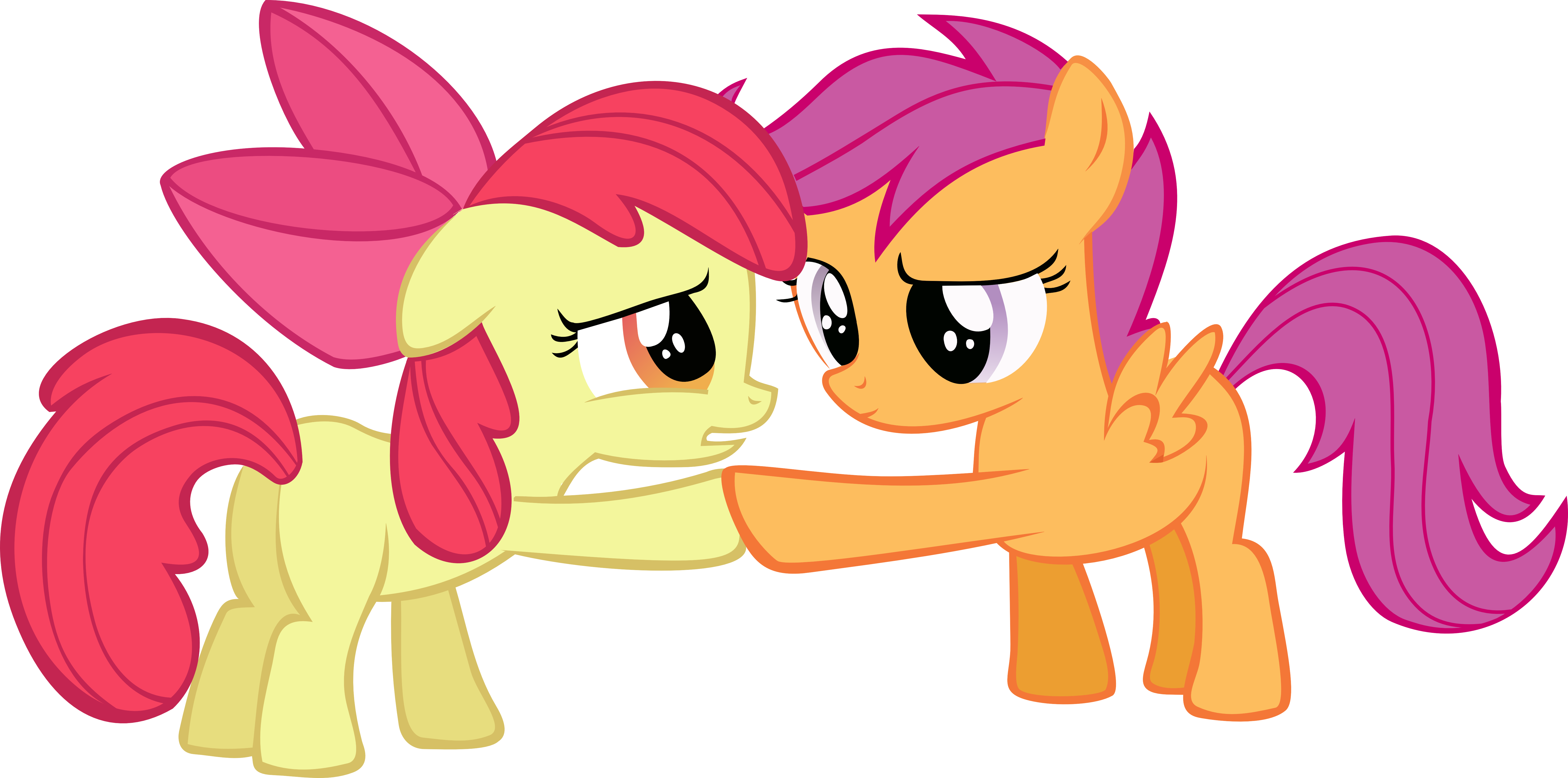 Source - “ - Scootaloo Y Apple Bloom (6650x3301)