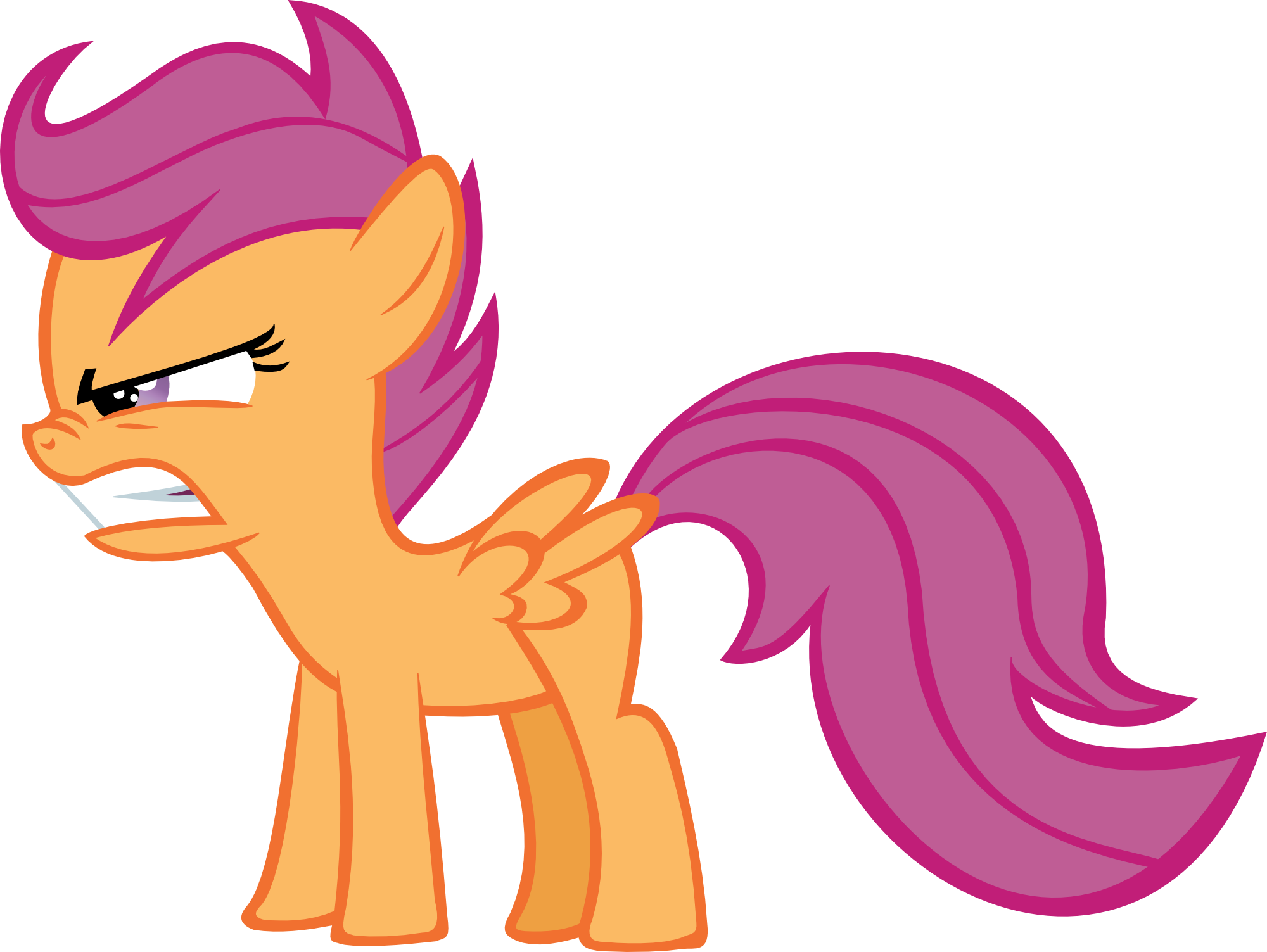Scootaloo Pinkie Pie Rainbow Dash Sweetie Belle Princess - Angry My Little Pony Scootaloo (2000x1503)