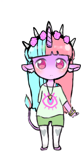 Open Hipster Unicorn/dragon Adopt By Squidoptablez - Cartoon (400x538)