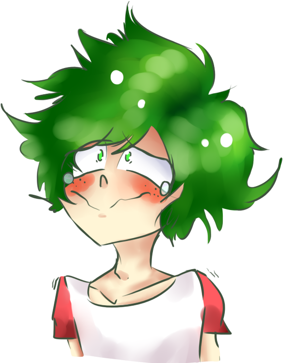 Izuku Midoriya By Hipster-pasta - Cartoon (729x749)