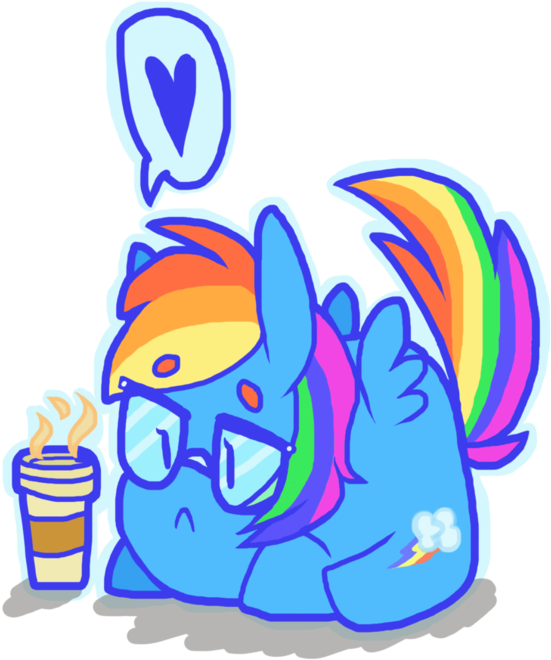 Vomitcunt, Chibi, Chubby, Coffee, Cute, Glasses, Heart, - Cartoon (774x1032)