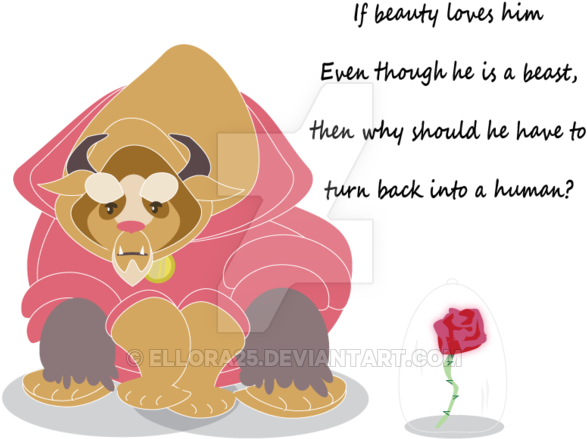 Beauty And The Beast Fanart By Ellora25 - Cartoon (600x464)