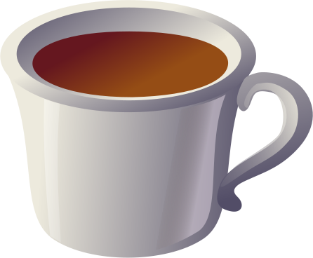 File - Teacup2 - Svg - Steaming Coffee Png (446x368)