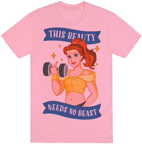 This Beauty Needs No Beast Parody T-shirt - T-shirt (484x484)