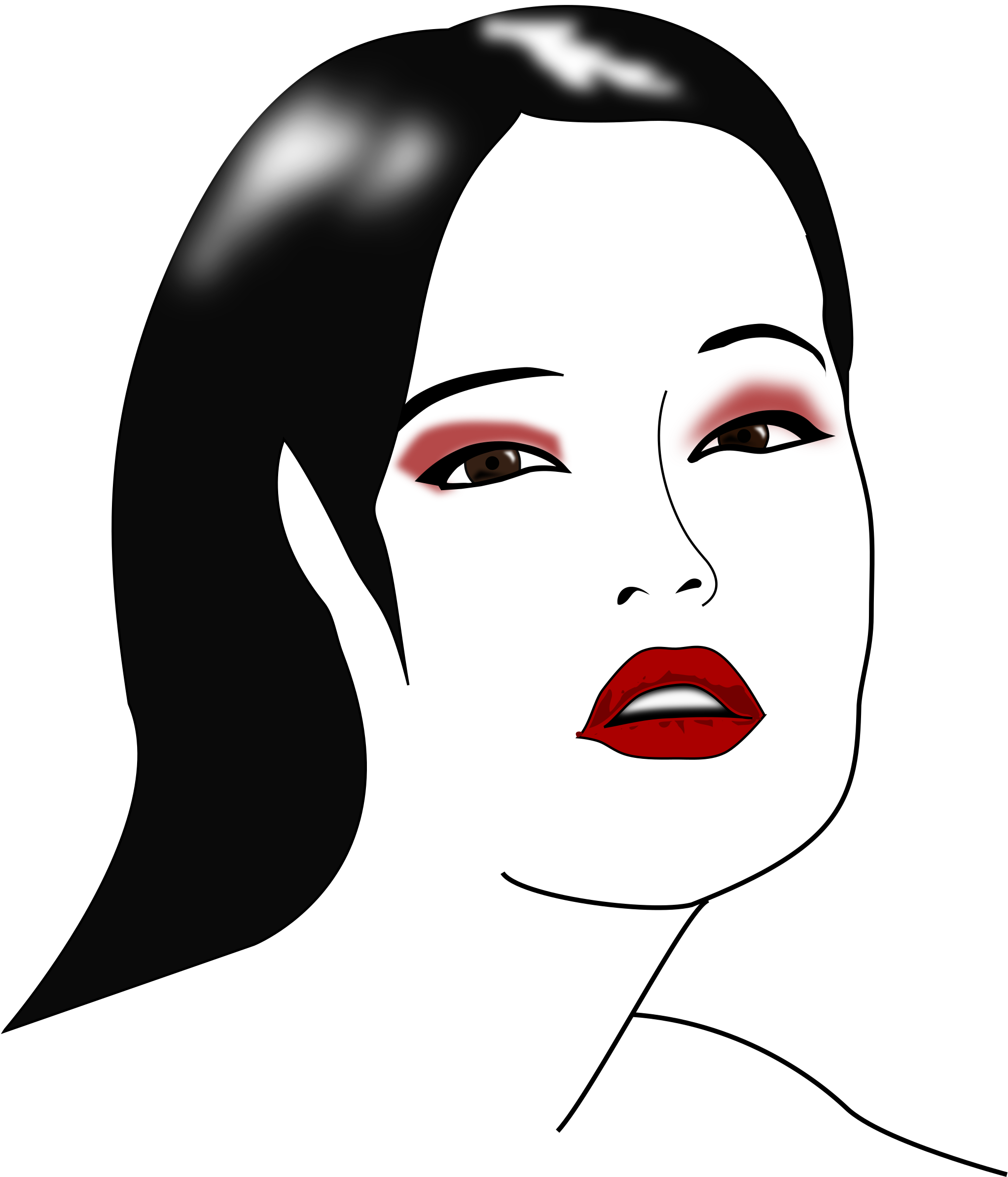 Big Image - Woman Makeup Png Clipart (2051x2400)