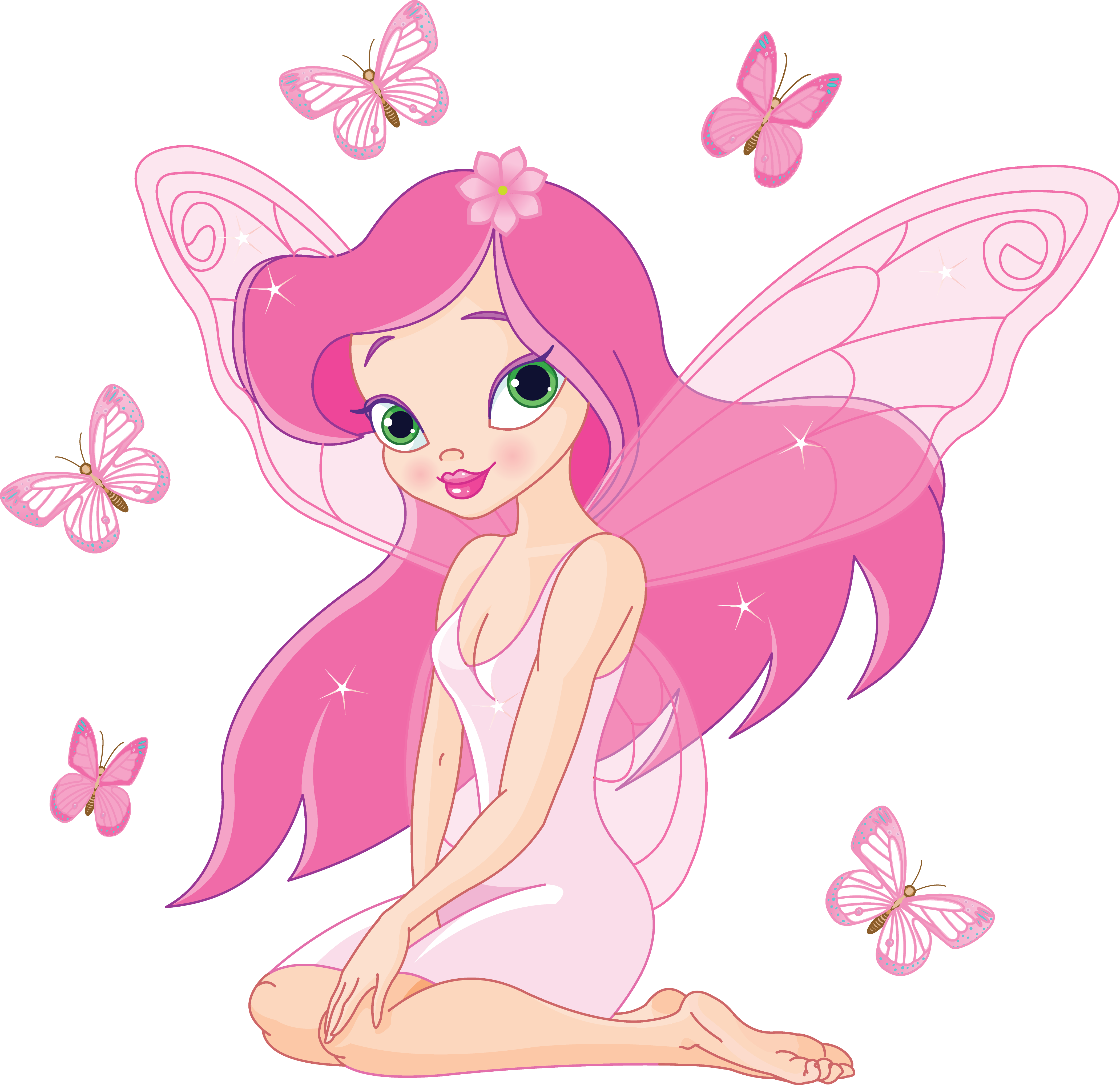 Tooth Fairy Cartoon Clip Art - Cartoon Fairies - (4202x4069) Png Clipart  Download