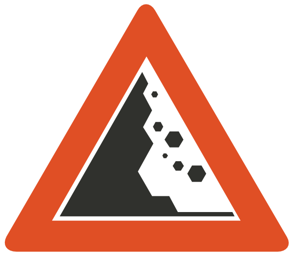 Sign Of Danger On Road (600x524)