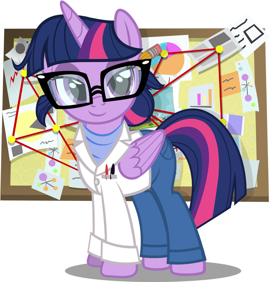 Rock Clipart Little Scientist - Sci Twilight Sparkle Pony (900x967)
