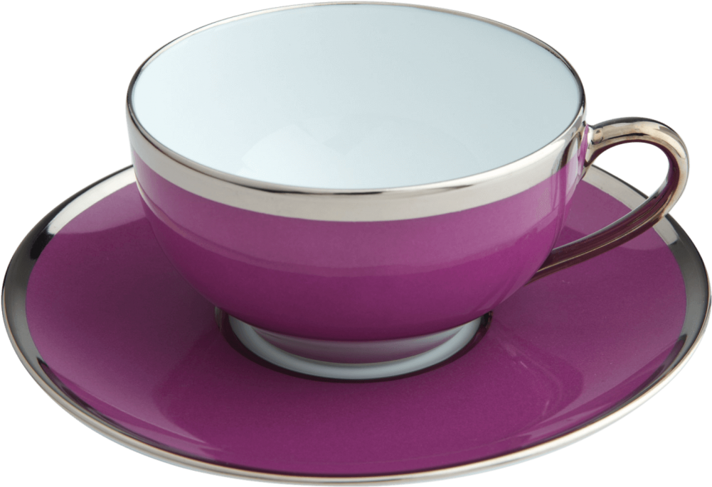 Round Tea Cup & Saucer - Saucer (1000x1000)