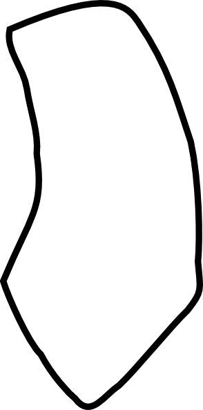 Blank Tie Bottom Clip Art - White Tie (294x593)