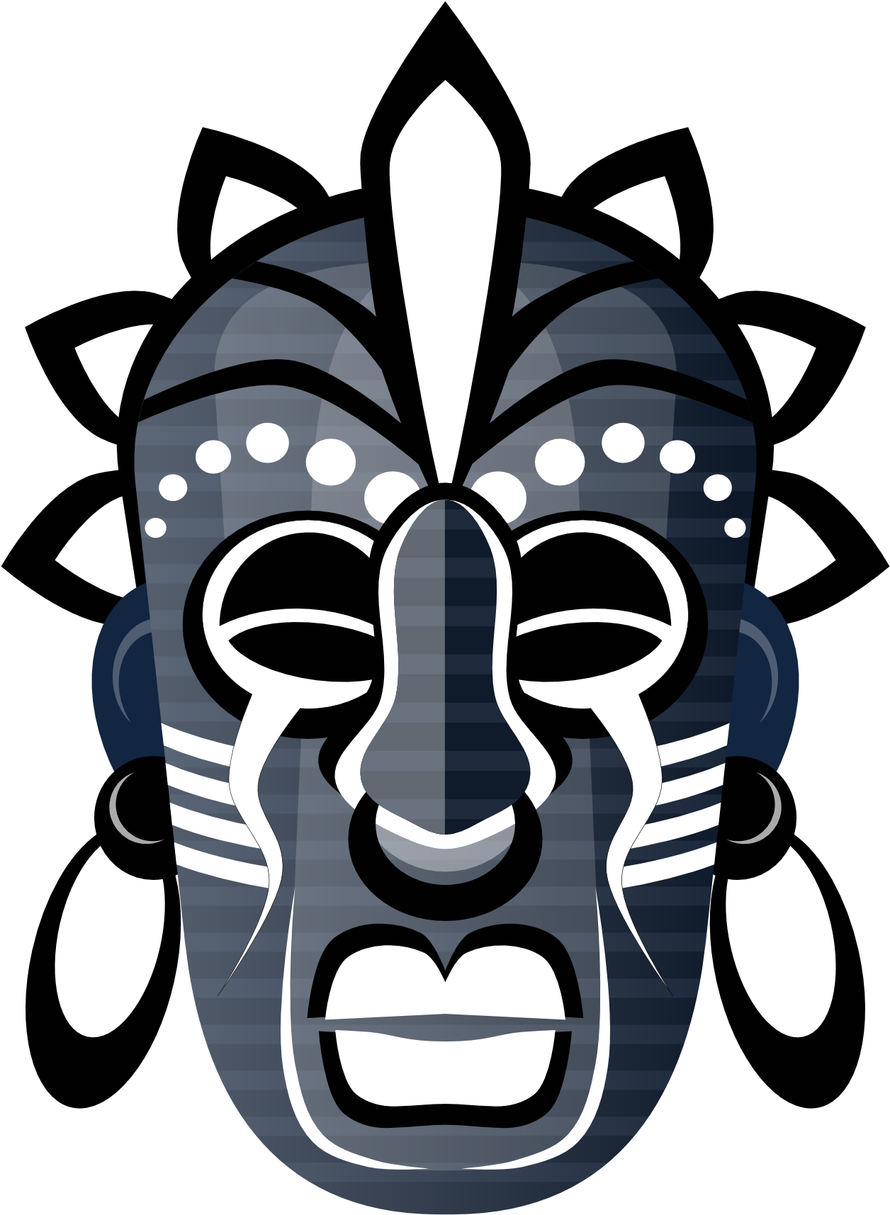 Traditional African Masks Tribe Clip Art - Tribal Mask Png (1969x1969)