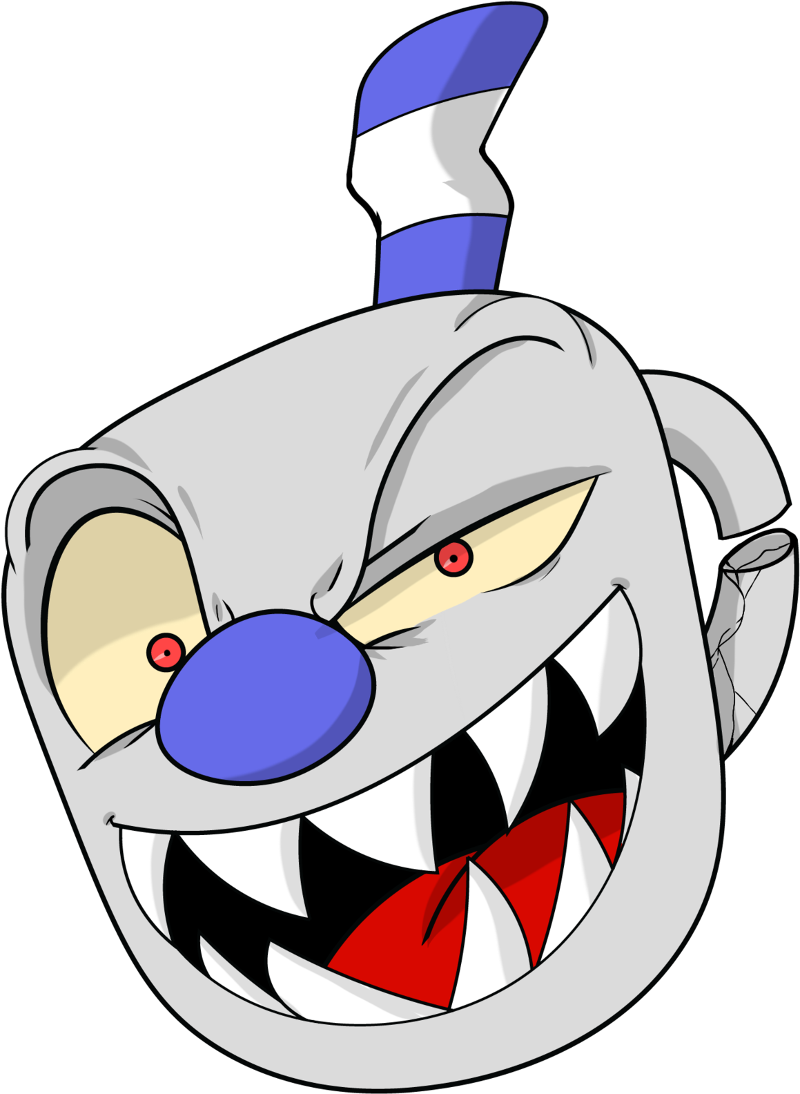 Cuphead Mugman Devil King Dice Vector Sketchbook Fanart - Cartoon (1280x1705)