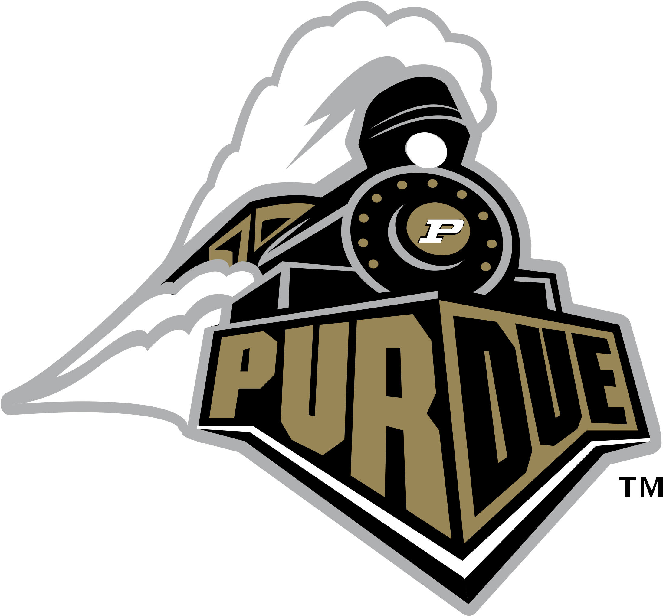 Purdue University Boilermakers Logo Black And White - Purdue University Logo (2400x2400)