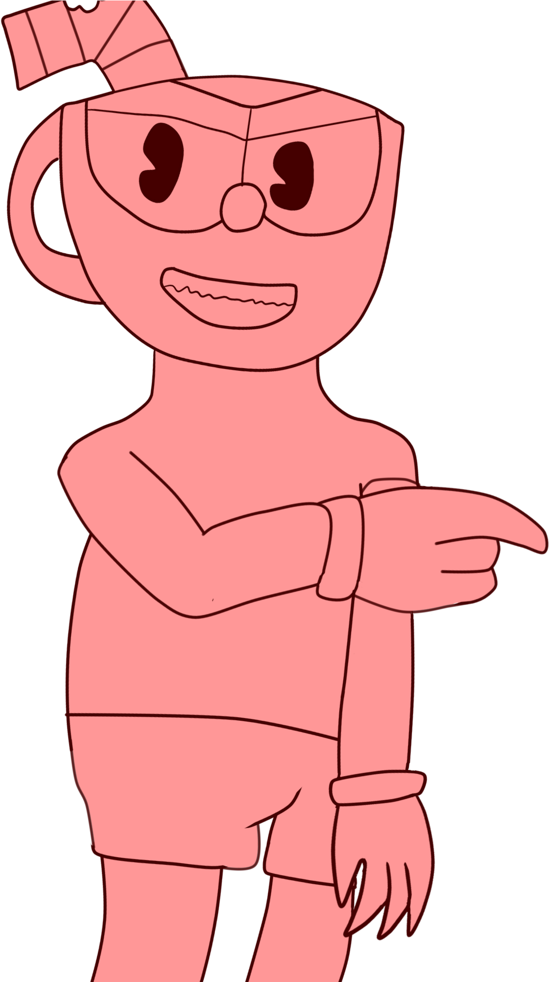 Cuphead Digital Sketch Old Evil Cuphead - Cuphead (1262x1920)