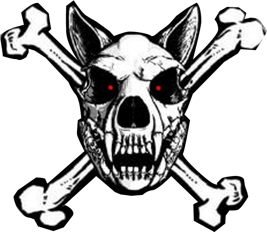Police Dog Skull And Crossbones Clip Art - K9 Skull And Crossbones (922x808)