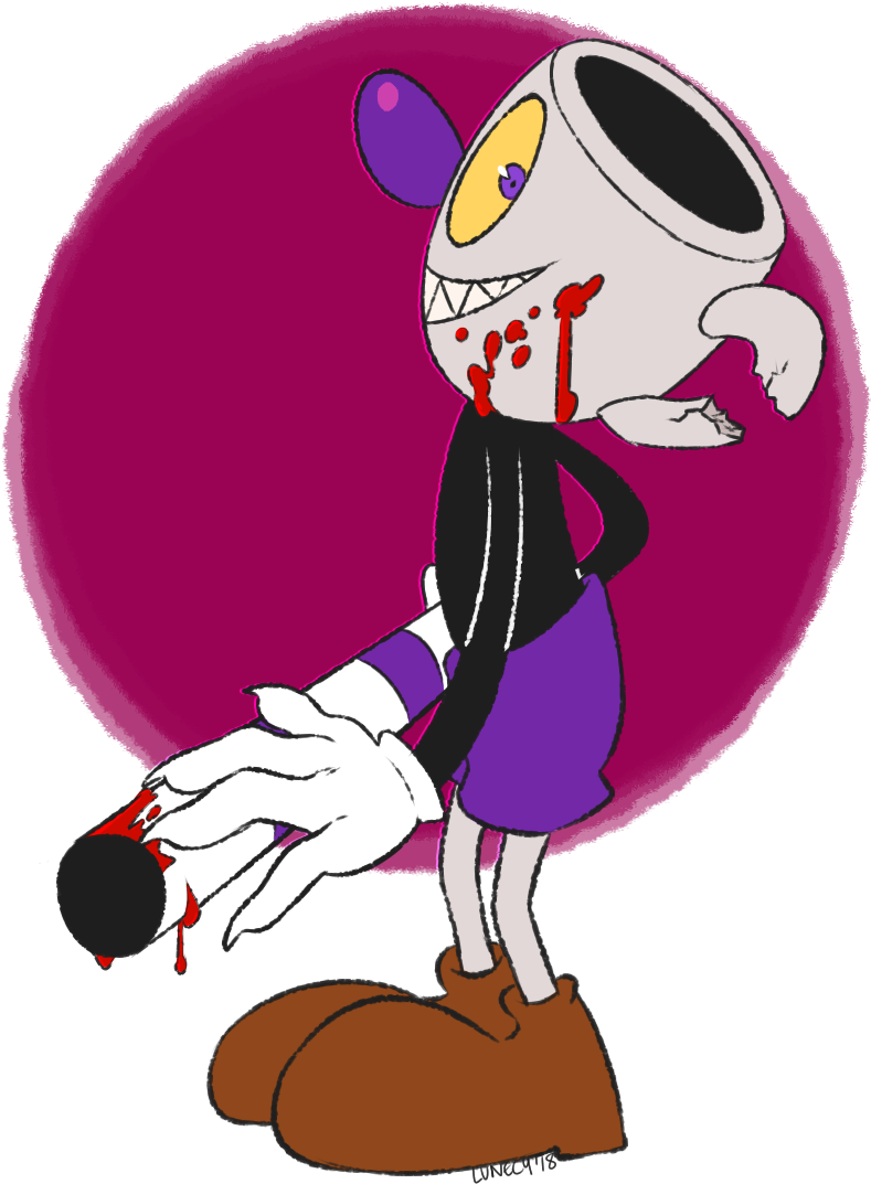 Cuphead Mugman Evil Mugman Bad Ending My Art The Devil - Slipknot (852x1213)