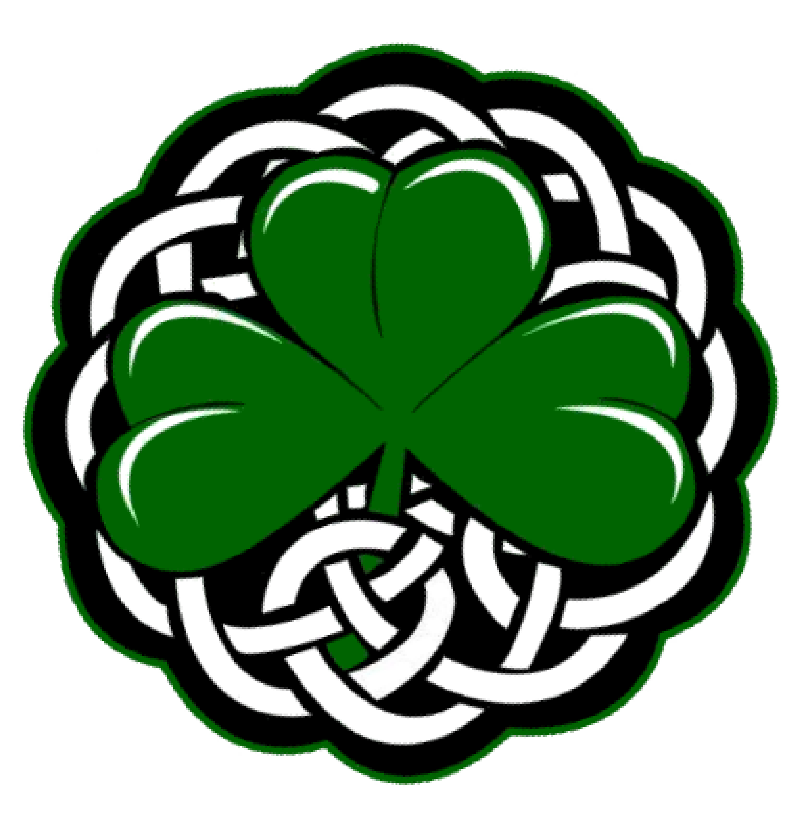 Shamrock Clip Art Free - Celtic Shamrock Throw Blanket (2598x2648)