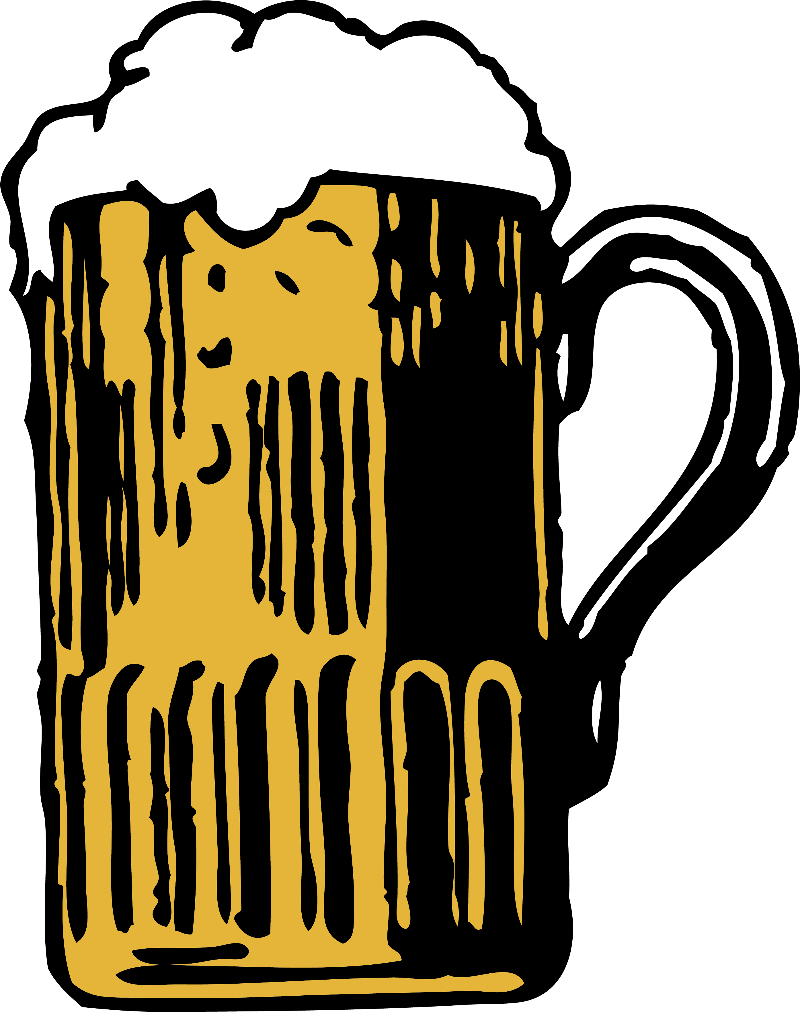 Beer Clipart Beer Mug - Mug Of Beer Vector (2796x3537)