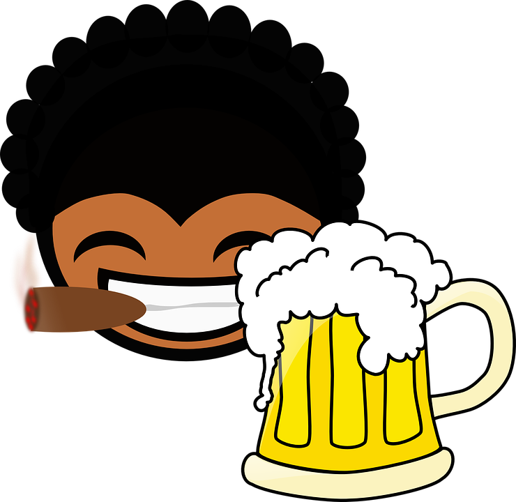 Black Cartoon Character Png (740x720)