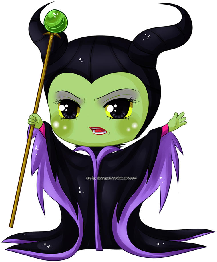 Maleficent By Ringoyan - Chibi Maleficent (800x960)