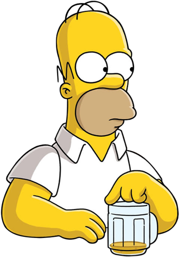 Nobody Even Cares What The Question Was - Homer Simpson Beer Png (512x512)