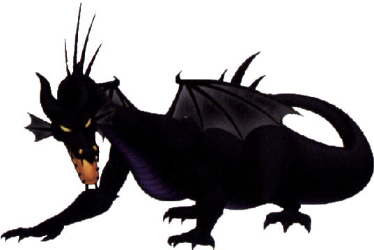Maleficent In Her Dragon Form - Maleficent Dragon Kingdom Hearts (543x358)