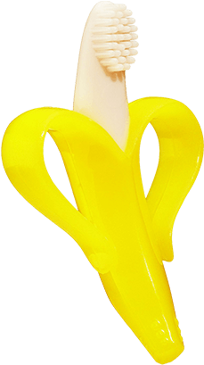 Infant Training Toothbrush And Teether - Baby Banana, Teething Toothbrush For Infants, 1 Teether (450x450)