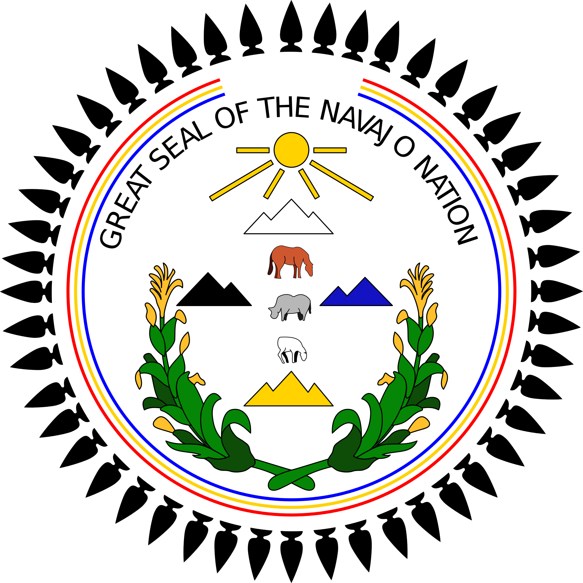 Great Seal Of The Navajo Nation (2000x2000)