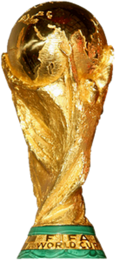 Drawn Trophy World Cup Trophy - Soccer World Cup Png (1038x576)