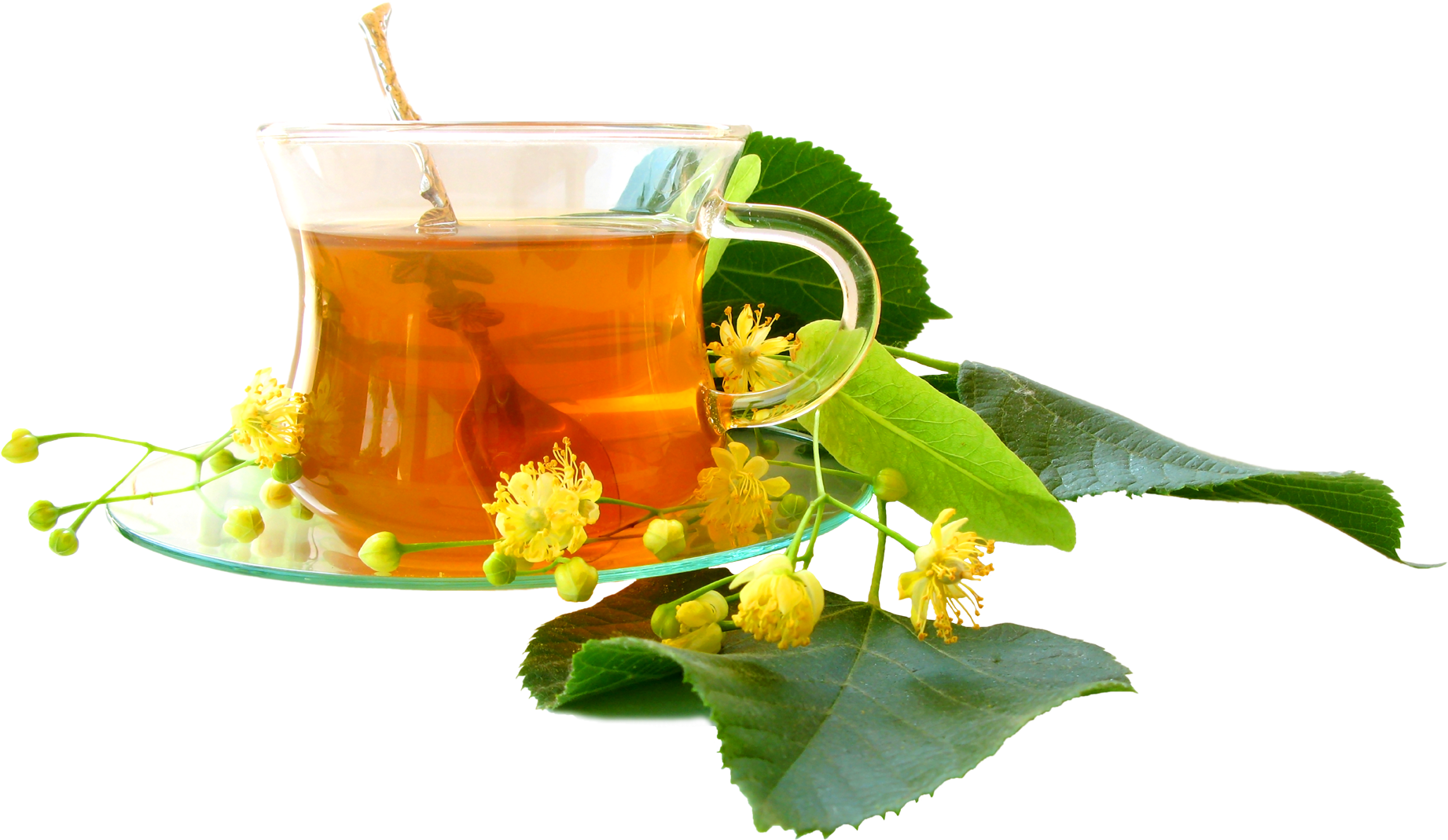 Green Tea Cup With Lemon - Green Tea Cup Png (1872x1222)