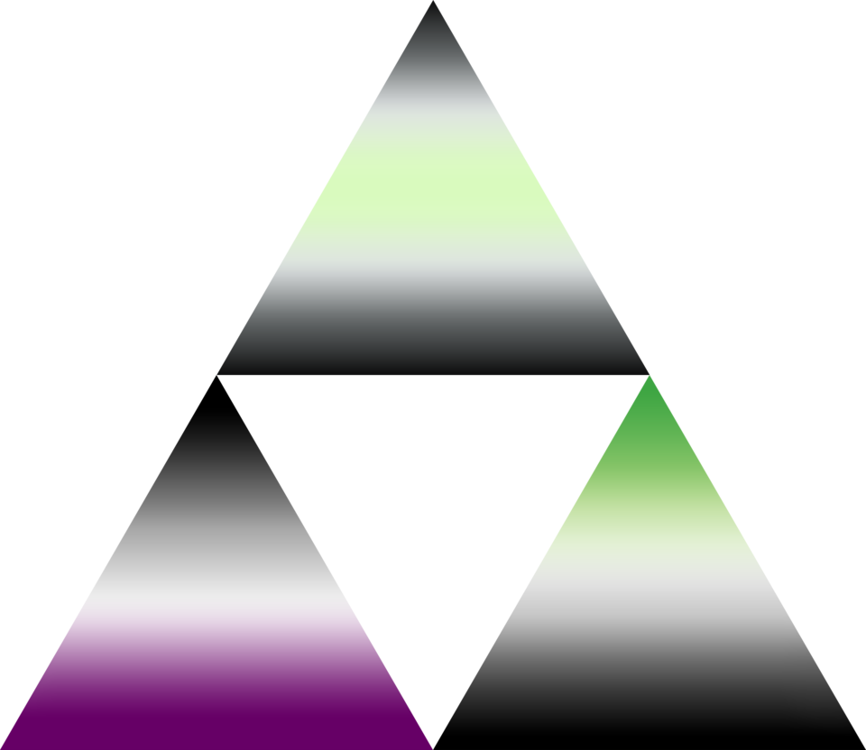 Ace Aro Agender Triforce By Pride-flags - Neutrois (960x832)