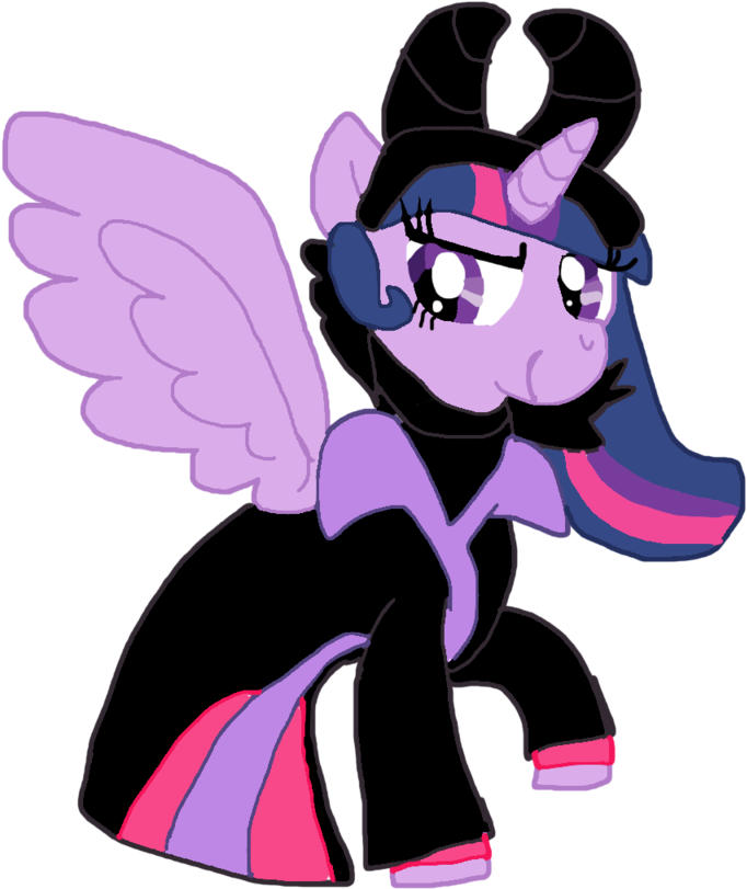Alicorn, Deviantart, Female, Maleficent, Mare, Pony, - Cartoon (1024x819)