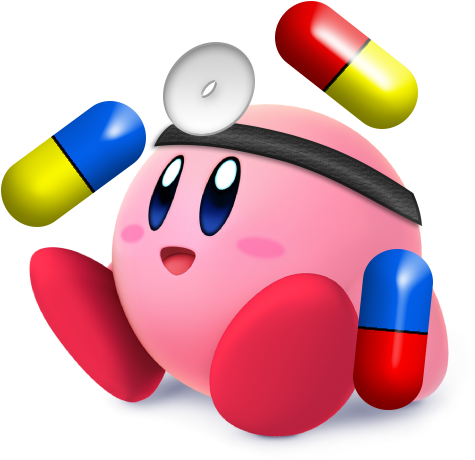 Kirby Dr Mario By Bmaick - Kirby Super Smash Bros Brawl (531x542)
