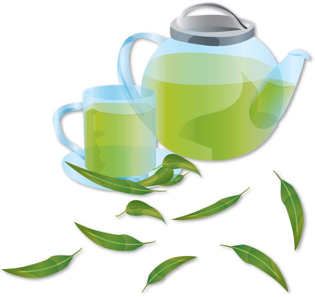 Green Tea Coffee Flowering Tea Teapot - Green Tea Coffee Flowering Tea Teapot (1092x1031)