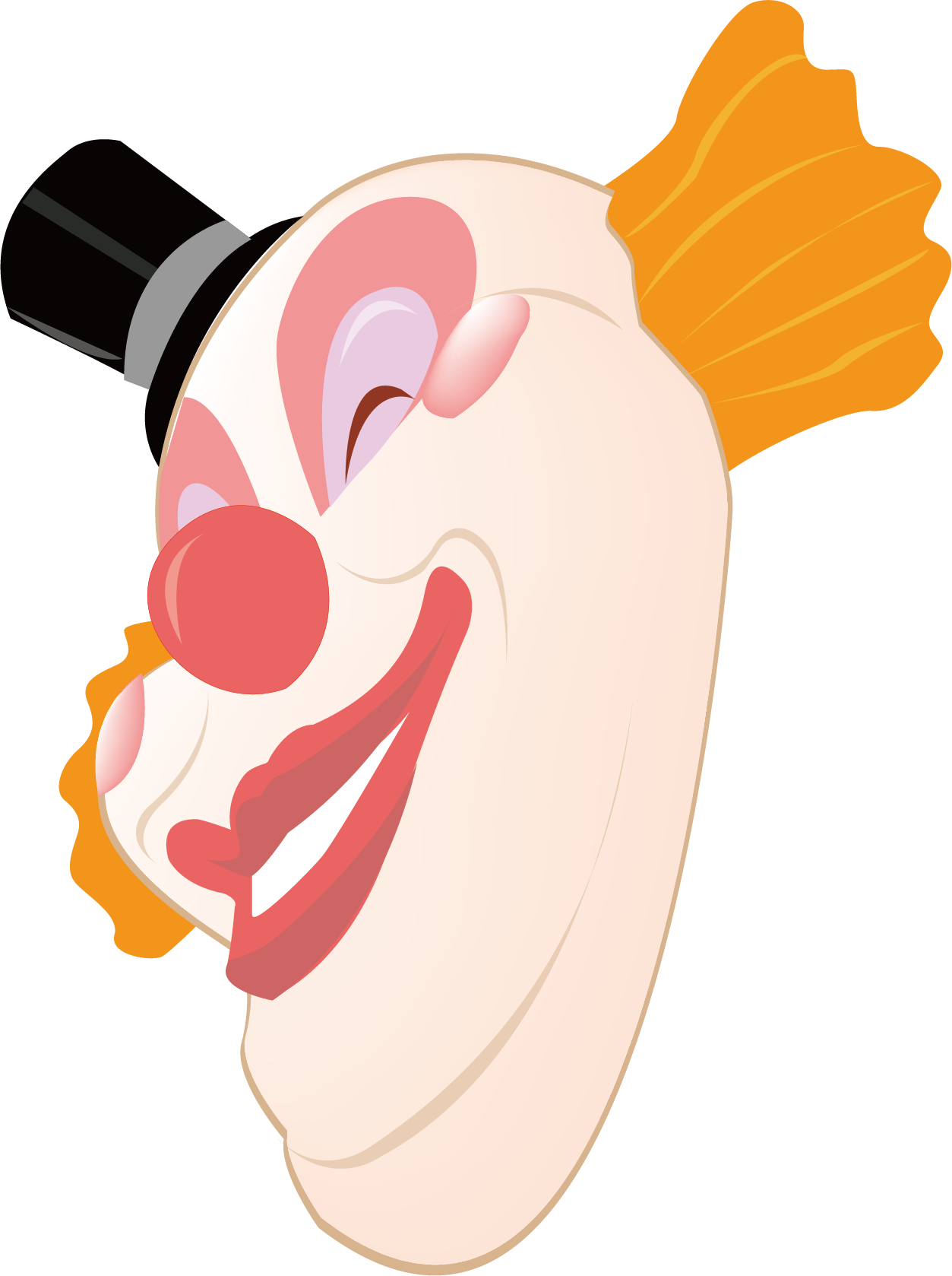 Mask Clown Illustration - Mask Clown Illustration (1253x1678)
