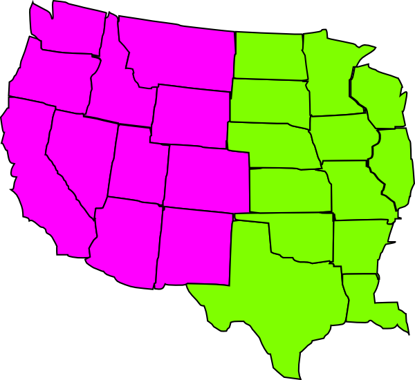 Western Region Us Map (600x550)