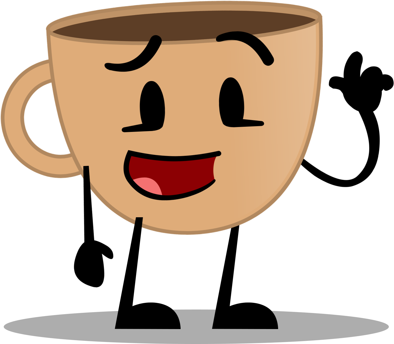 Coffee Cup New Pose - Whipped Cream Object Terror (1483x1215)